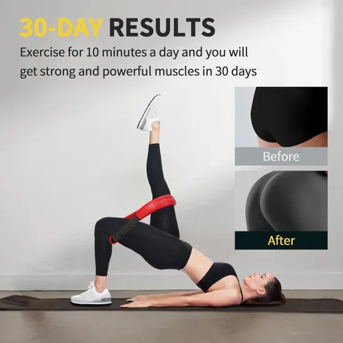 Miniatura 7 de Hip & Core System, Resistance Loop to Stretch, Core Fitness Glute Workout Bands
