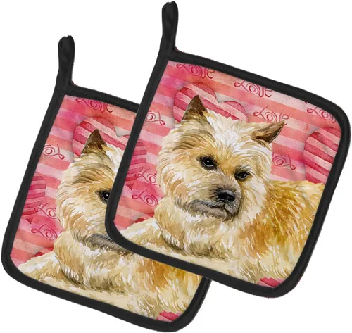 Miniatura 344 de Caroline's Treasures BB9655PTHD - Juego de soportes para ollas de cocina resistentes al calor, almohadillas calientes para horno, 7 1/2 x 7 1/2