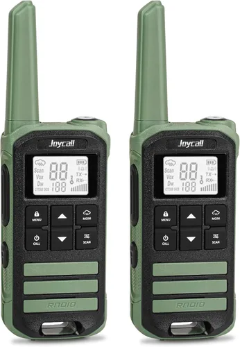Miniatura 10 de Walkie Talkies de largo alcance para adultos con alerta meteorológica NOAA Walkie Talkies portátiles recargables 22 radios FRS bidireccionales Negro