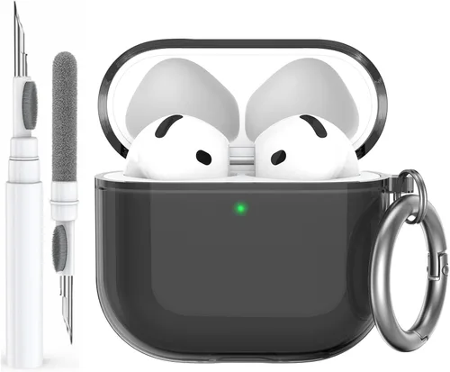 Miniatura 21 de AhaStyle Funda transparente para Airpods Pro 2 (2023/2022), fundas protectoras de TPU suave vienen con correa de mano compatible con Apple AirPods