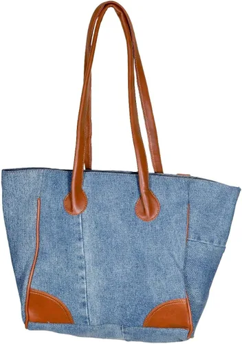 Miniatura 2 de THE VIADO Bolso de hombro de mezclilla para mujer, bolso de mano de gran capacidad con retro