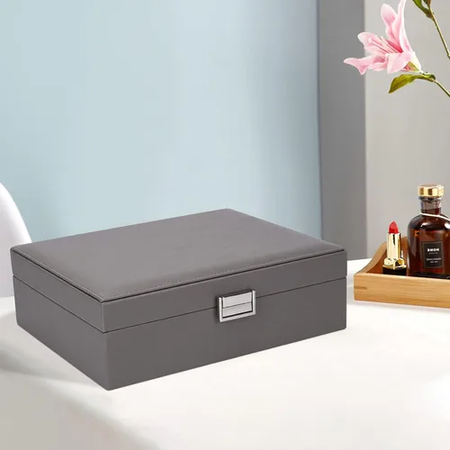 Miniatura 7 de Almacenamiento y organizador Joyero Caja de almacenamiento de joyería Caja de almacenamiento de joyas de viaje Organizador Casos contenedores