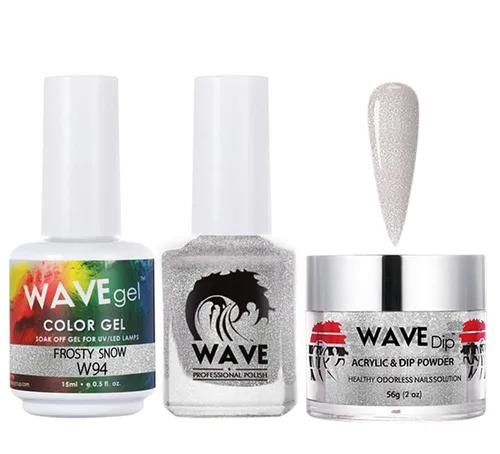 Miniatura 186 de WAVEGEL - Juego de gel de remojo, laca de uñas y polvo acrílico a juego - Colección Simplicity - #P109 Blizzard