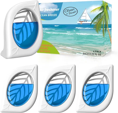 Miniatura 6 de Ambientador para el hogar, paquete de 4, manzana y canela, eliminador de olores para armarios de áreas pequeñas, baño, mascotas, olores fuertes