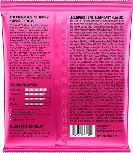 Miniatura 3 de Ernie Ball P02824 ^2 Super Slinky 5 cuerdas de bajo, paquete de 2