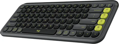 Logitech POP ICON Keys Teclado Bluetooth inalámbrico, escritura cómoda, teclas programables, fácil de cambiar entre hasta 3 dispositivos, para