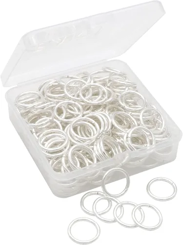 Miniatura 9 de 100 anillos de salto abiertos de 0.71 pulgadas, conectores de joyería de bronce para hallazgos de joyería, suministros de fabricación, pulseras