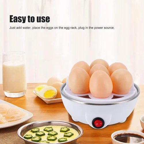 Miniatura 5 de Cocedor de huevos, máquina de caldera de huevos, olla de huevos hervidos, vapor de huevos, caldera eléctrica de huevos multifuncional, mini cocina
