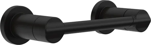 Delta Nicoli (1-Paquete) Soporte de Papel Higiénico Negro Mate Soporte de Rollo de Paño para Organización y Almacenamiento en el Baño Soporte de