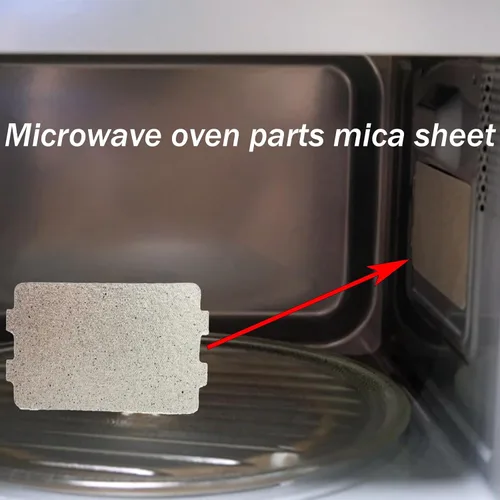 Miniatura 3 de 10 piezas de horno de microondas rebanada de mica, cubierta de guía de ondas, hoja de mica universal, parte de reparación de horno de microondas