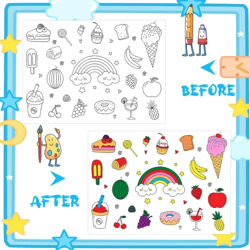 Miniatura 3 de Juego de 150 manteles individuales desechables de papel para colorear, manteles individuales de papel a granel para mesa de comedor, 14.5 x 10