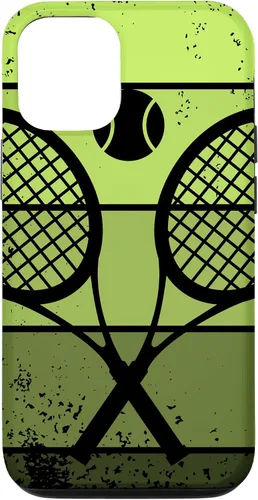 Miniatura 27 de Raqueta de jugador de tenis para iPhone 13 con cancha de pelota de tenis Vintage Retro Case