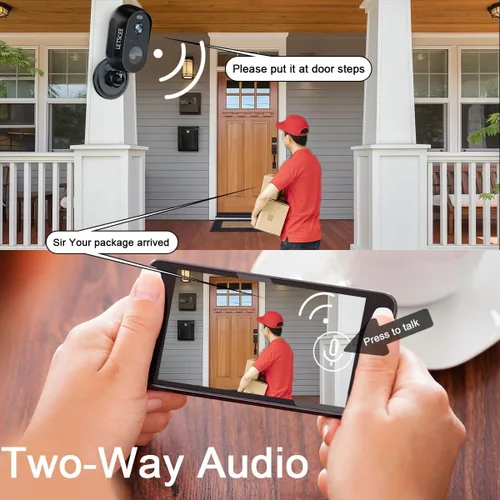 Miniatura 8 de LETSCEE Cámaras para Seguridad del Hogar Interior y Exterior, Cámaras de Seguridad Inalámbricas para Exteriores con Batería Recargable y WiFi