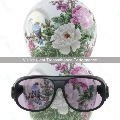 Miniatura 6 de FreeMascot OD 5+ 190nm-380nm/750nm-860nm longitud de onda violeta y láser infrarrojo gafas de seguridad