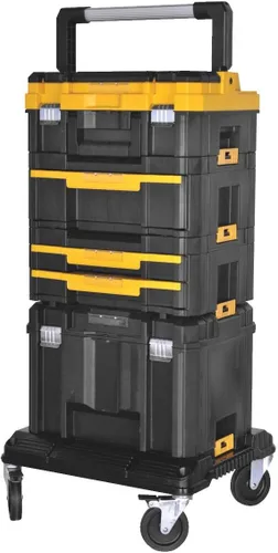 Miniatura 3 de Carrito Organizador de Almacenamiento de Herramientas DEWALT, Uso con Sistema TSTAK, Ruedas de Alta Resistencia para Rodar, Organizador para Sitios