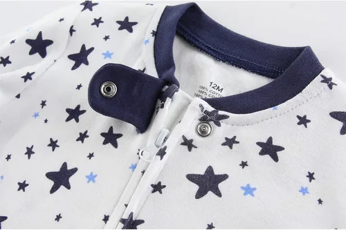 Miniatura 7 de Ropa unisex para bebés, paquete de 5 mamelucos de manga corta y 3 mamelucos con pies para bebé