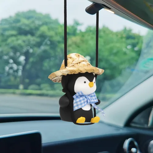 Miniatura 10 de Wonuu Lindo astronauta colgante de coche adorno colgante espejo retrovisor encanto decoración para accesorios de decoración de coche