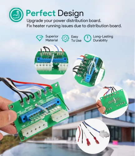 Miniatura 4 de Reemplazo del PWB de la placa de circuito de distribución de energía R0458100 para los calentadores Jandy del zodiaco JXI 200, 260, 400, LXI 250