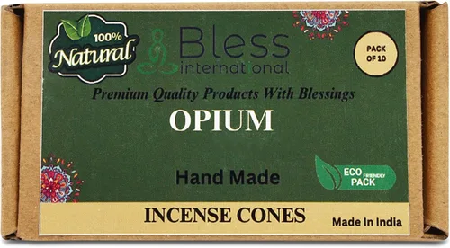 Miniatura 83 de Bless International Conos de incienso 100% naturales de lavanda hechos a mano, sumergidos a mano, libres de químicos orgánicos para purificación