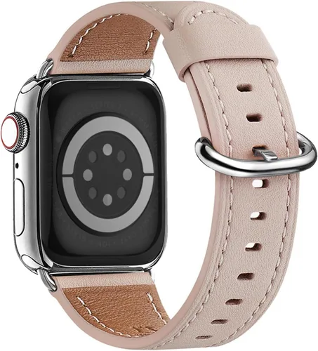 Miniatura 11 de WFEAGL Compatible con Apple Watch Banda 38mm 40mm 41mm para Mujeres, Correa de Cuero de Grano Superior para iWatch Ultra SE & Series 9 8 7 6 5 4 3