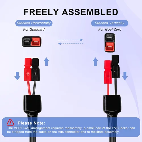Miniatura 5 de O Ring Terminal to Battery Connector Cable, 12AWG 45A Connector and 8mm(0.3inch) Terminal Ring Power Cable for Solar Panel Kit and Battery