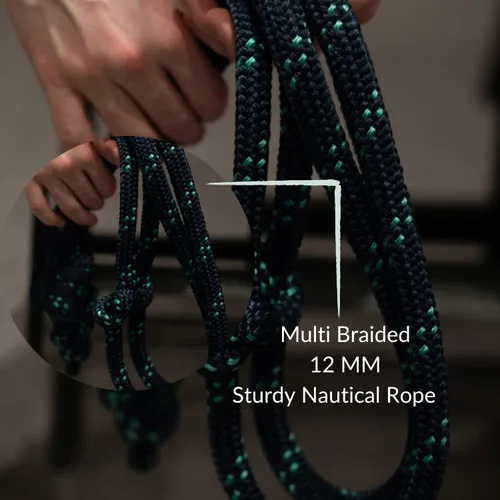 Miniatura 3 de Cuerda de Salto de Ejercicio Flow Rope – Cuerda de Saltar con Peso de 500g (1.10lb) para Cardio, Boxeo, HIIT y Fitness de Parte Superior del Cuerpo