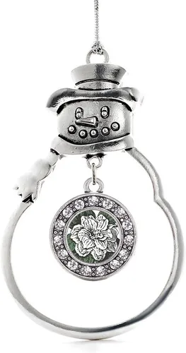 Miniatura 183 de Inspired Silver - Roller Queen - Adorno de Navidad plateado - Adorno circular para árbol de Navidad con circonita cúbica - Decoración colgante