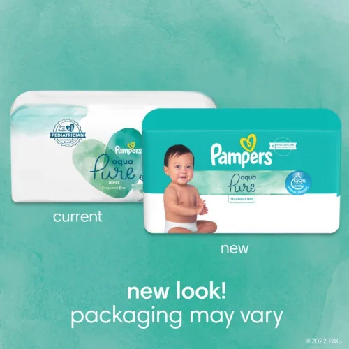 Miniatura 4 de pampers toallitas para bebé Aqua Pure 56 ct ANTIGUO