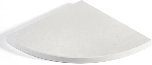 Miniatura 13 de Koville Estante esquinero de mármol natural italiano, 2 unidades de estantes de esquina de mármol montado en la pared, organizador de esquina