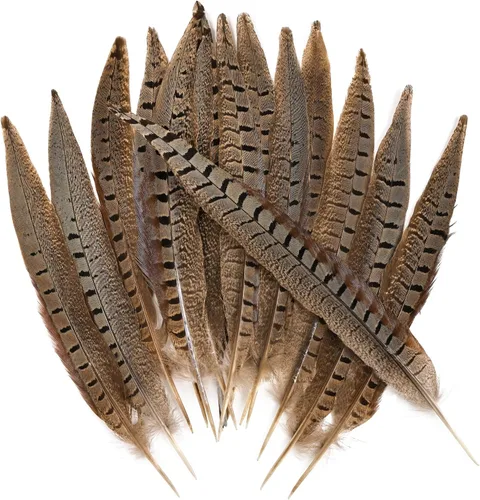 Miniatura 16 de THARAHT 24 plumas de faisán femenino, plumas naturales de 6 a 8 pulgadas, 5.9-7.9 in para manualidades, hogar, boda, fiesta, actuación, decoración