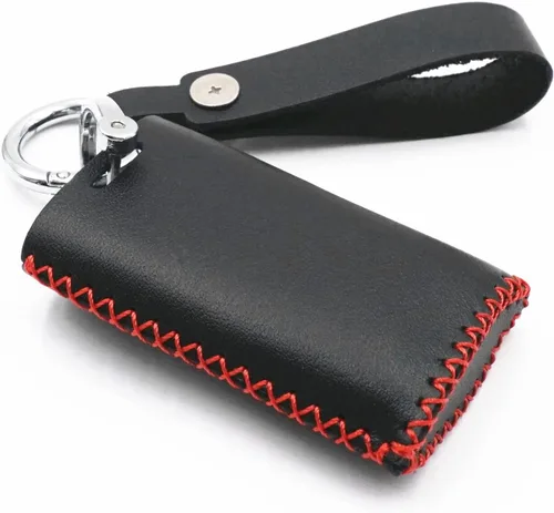 Miniatura 2 de Funda de cuero inteligente con 5 botones para Cadillac Escalade DTS STS SRX XTS ATS CTS (negro)