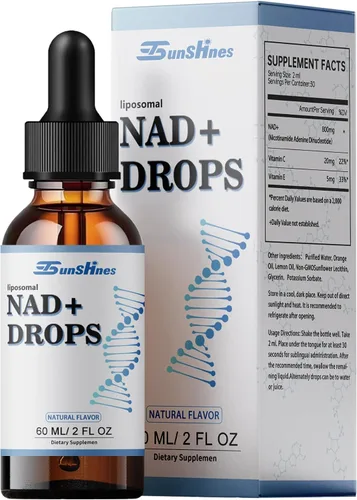 Suplemento líquido liposomal de NAD+800 mg, NAD para una máxima absorción, alternativa a NMN o ribósido de nicotinamida, metabolismo y vitalidad de
