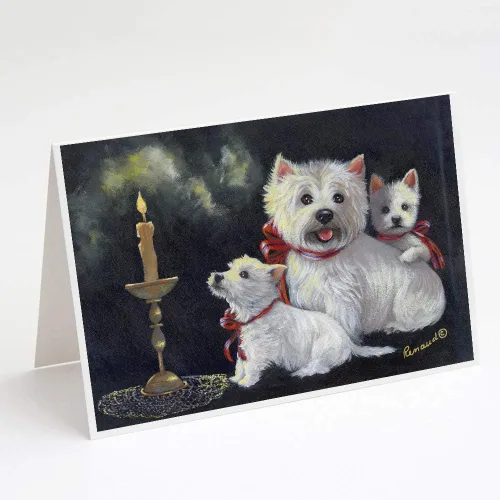 Miniatura 267 de Caroline's Treasures PPP3013GCA7P - Tarjetas de felicitación y sobres para mascotas de Basset Hound Teacher, paquete de 8 tarjetas en blanco