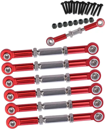 Miniatura 8 de Piezas de mejora, tensores Camber Links para 1/10 Slash 2WD 4X4/Rustler 2WD 4X4/Hoss 2WD 4X4/Stampede 2WD 4X4 RC camión, tensores ajustables