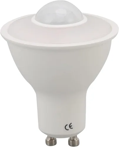 Miniatura 5 de Yctze Bombilla LED con sensor de movimiento GU10 de 5 W, 500 lúmenes, inducción humana infrarroja, luz cálida 3000 K, CA 100-240 V, reflector