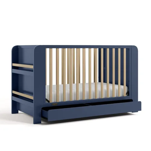 Miniatura 17 de Graco Read-with-Me Cuna convertible 4 en 1 con cajón (Oliva con madera flotante) - Certificado GREENGUARD Gold Se convierte en cama infantil, cama
