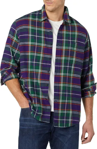 Miniatura 4 de Tienda Essentials Camisa de franela de manga larga para hombre (disponible en tallas grandes y altas)