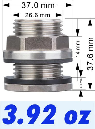 Miniatura 5 de SSBF020 Acero inoxidable 304 accesorio de mamparo para tanque