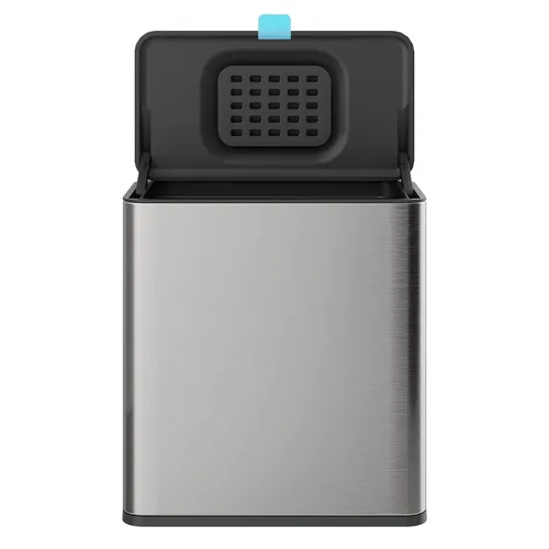 Miniatura 7 de Basurero colgante de acero inoxidable con tapa y cubo interior, contenedor de compost de cocina de 2 galones para encimera, debajo del fregadero