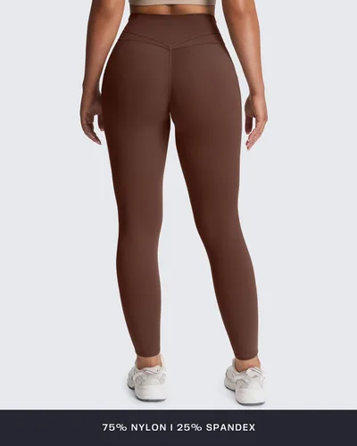Miniatura 46 de Aoxjox Trinity - Pantalones de yoga de cintura alta con bolsillos para mujer, control de abdomen, cintura cruzada, leggings de entrenamiento suaves