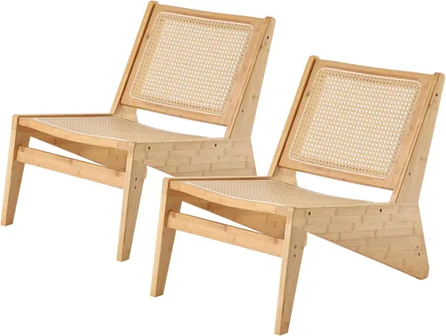 Miniatura 11 de MBOOYOME Silla decorativa moderna de mediados de siglo para sala de estar, silla baja con marco de madera maciza, cómodo sillón para dormitorio