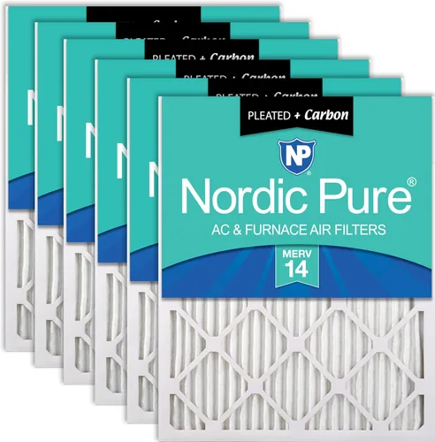 Miniatura 36 de Nordic Pure Filtros de aire para horno MERV 6 de 18 x 25 x 1 pulgadas (tamaño real: 17 1/2 x 24 1/2 x 3/4), color verde poliéster MERV 6, reduce