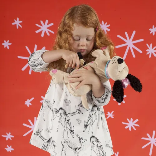 Miniatura 2 de Manhattan Toy Animal de peluche de perro lactante con cachorros de felpa