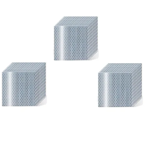 Miniatura 53 de Cinta reflectante blanca de 4 pulgadas, adhesivo de seguridad de advertencia impermeable para exteriores (10 pies)