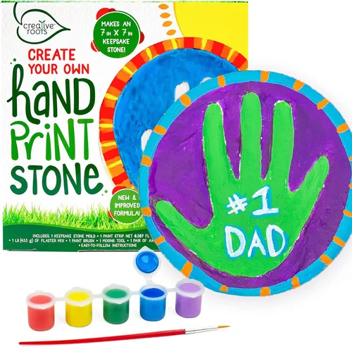 Miniatura 26 de Creative Roots Juego de piedra de escalonamiento de mosaico en forma de corazón, incluye piedra de cerámica de 7 pulgadas y 6 pinturas vibrantes