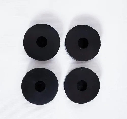 Miniatura 3 de Paquete de 4 almohadillas de goma para pies aislantes, arandelas de goma gruesas de 1.5 pulgadas, diámetro exterior de 0.5 pulgadas, diámetro