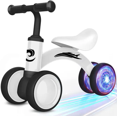Miniatura 11 de Gamfeiny Colorful Lighting Baby Balance Bike Toys for 1 Year Old Boy Girl Gifts, 10-36 Month Toddler Balance Bike, No Pedal 4 Silence Wheels & Soft