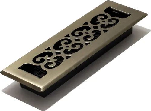 Miniatura 39 de Placa embellecedora cromada Decor Grates con ornamento Acabado cepillo níquel (Brushed Nickel Finish)