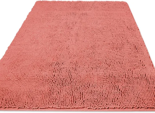 Miniatura 47 de Yeaban Alfombras pequeñas de baño de felpilla de 12 x 12 pulgadas, absorbentes y lavables, antideslizantes, de felpa y suaves para baño, ducha