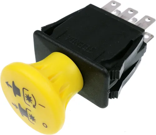 Miniatura 5 de JEENDA Interruptor de toma de fuerza de embrague de hoja 116-0124 103-5221 8 terminales compatibles con Exmark Toro Lazer Z, Turf Ranger, Turf